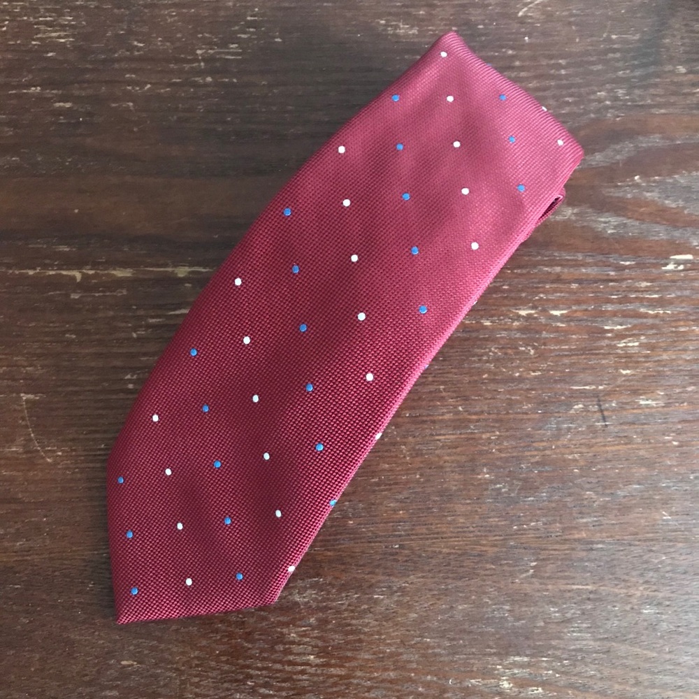 Indochino Red Dot Pattern Tie